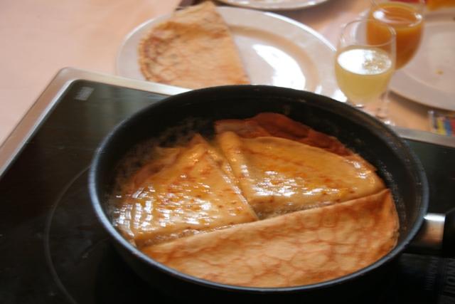 Les crêpes Suzette Les crêpes Suzette